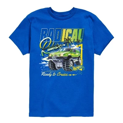 Футболка для мальчиков Hot Wheels Radical Rides, синяя
