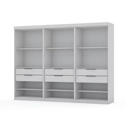 Гардероб Manhattan Comfort Mulberry, 3 секции, белый