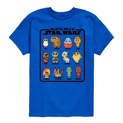 Футболка для мальчиков Star Wars Galactic Pals, синяя