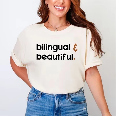 Женская футболка Simply Sage Market «Bilingual», айвори