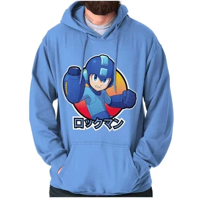 Классическая японская видеоигра Mega Man Hoodie Толстовка с капюшоном Женская мужская лицензионная
