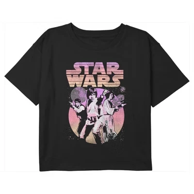 Футболка для девочек Star Wars «Новая надежда», черная