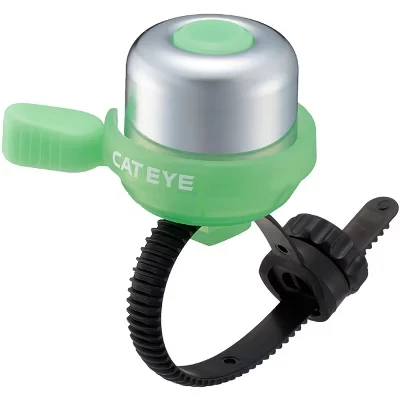 Латунный велосипедный звонок CatEye - PB-1100P lime