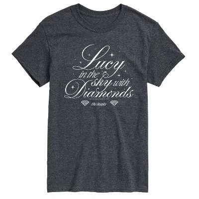 Мужская футболка с коротким рукавом Lucy In The Sky With Diamonds и графическим рисунком heather charcoal