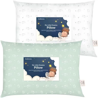Детская подушка KeaBabies 33×46 см из хлопка, с зайчиками