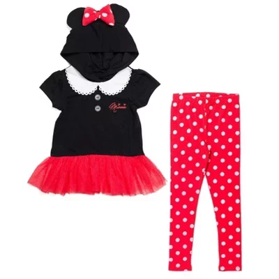 Детский костюм Disney: туника и лосины с принтом Minnie Mouse