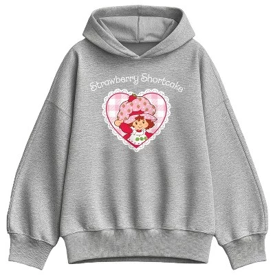 Женское худи Strawberry Shortcake Coquette Heart, меланжевое