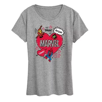 Женская футболка Marvel Мстители, серая