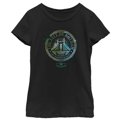 Футболка Girl's The Batman City of Gotham черная