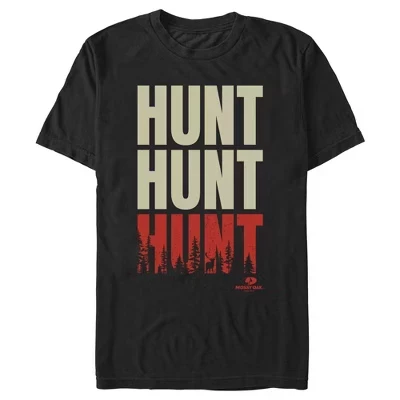 Мужская футболка Hunt Text Stack черного цвета