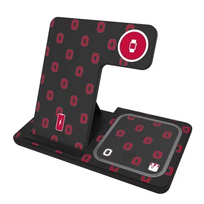 Беспроводная зарядная станция Keyscaper 3-в-1 15 Вт, Ohio State Buckeyes