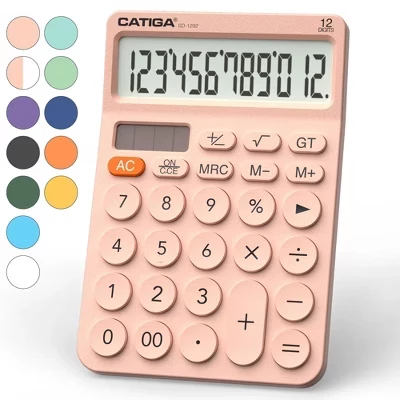 Калькулятор CATIGA SD-1292 12-разрядный, розовый