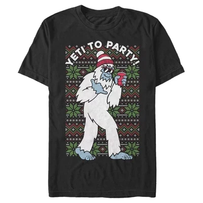 Мужская футболка Lost Gods Yeti to Party черного цвета