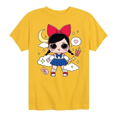 Сюрприз от ЛОЛ для мальчиков! - Футболка с коротким рукавом и рисунком от Fanime Kawaii, желтая