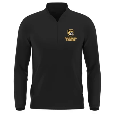 Мужской пуловер NCAA Colorado College с молнией 1/4, черный