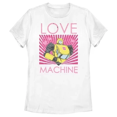 Женская футболка Bumblebee Love Machine белого цвета