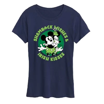 Женская футболка Disney Shamrock Wishes, синяя