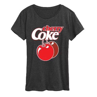 Женская футболка с коротким рукавом Very Cherry Coke с графическим рисунком heather charcoal