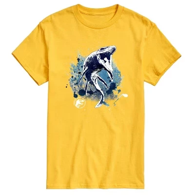 Мужская футболка с коротким рукавом Mosasaurus Splatter Graphic, желтая
