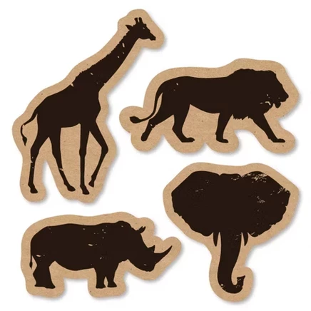 Набор вырубок Big Dot of Happiness Wild Safari, 24 шт.