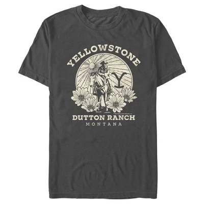 Мужская футболка John Dutton Ranch Montana цвета древесного угля