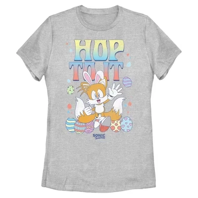 Женская футболка Hop To It Tails athletic heather