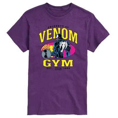 Мужская футболка Venom Gym с коротким рукавом и графическим рисунком фиолетового цвета