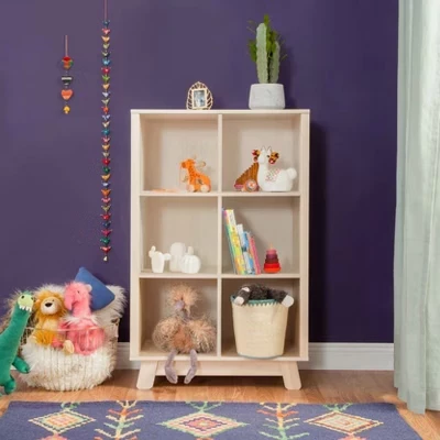 Книжный шкаф Hudson Cubby, вымытый натуральным