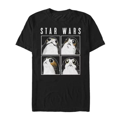 Мужская футболка The Last Jedi Porg Box, черная