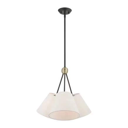 Люстра Livex Lighting Prato, 3 лампы, бронза и латунь