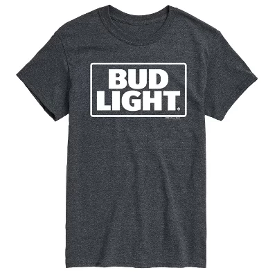 Мужская футболка Bud Light Logo, меланжевая серая