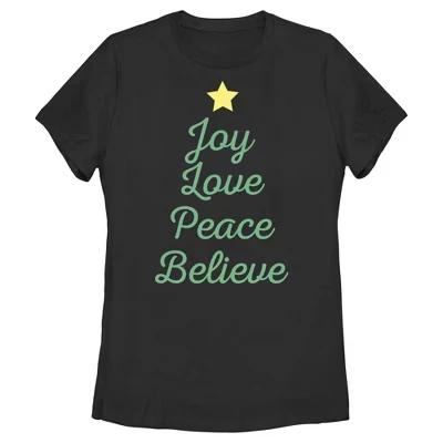 Женская футболка Lost Gods Joy Love Peace, черная