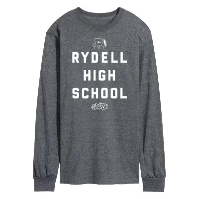 Мужская футболка с длинным рукавом Rydell High School с графическим рисунком heather charcoal