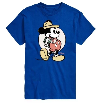 Мужская футболка Disney Mickey Mouse Explorer, синяя