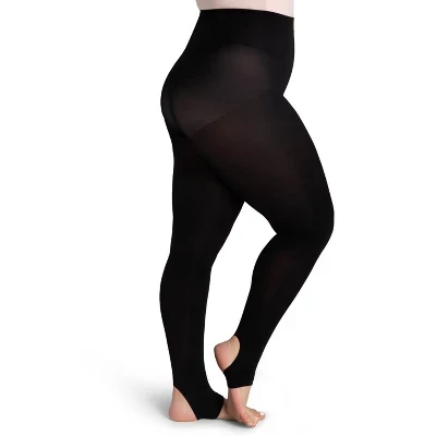 Женские легинсы Capezio Ultra Soft с петлей, черные