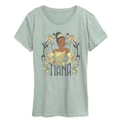 Женская футболка Tiana Floral Nouveau с коротким рукавом и графическим рисунком heather sea foam