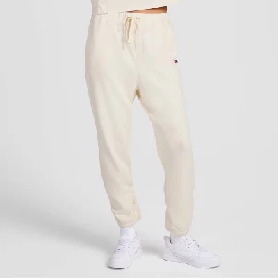 Женские укороченные брюки Champion из футера, кремовые