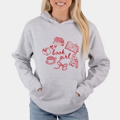 Женское худи Simply Sage Market «Книголюб», серое