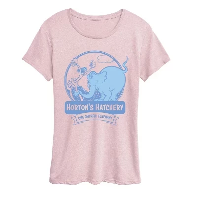 Женская футболка Horton «Инкубатор Хортона», розовая