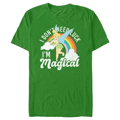 Men's  St. Patrick's Day Tinkerbell I Don't Need Luck I'm Magical T-Shirt
