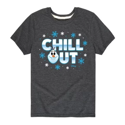 Футболка для мальчиков Disney Olaf Chill Out, серая