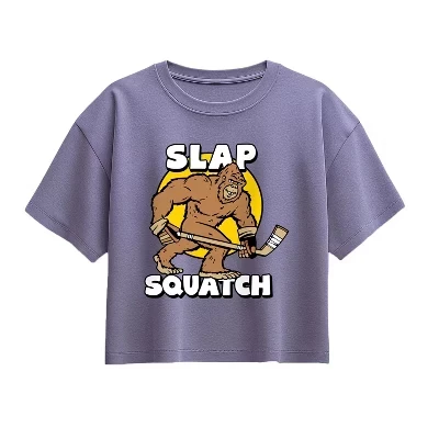 Хоккейная футболка Slap Squatch с коротким рукавом и квадратным рисунком bariwinkle