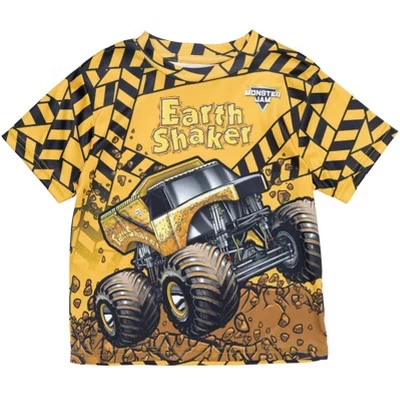 Футболка с изображением грузовика-мегалодона El Toro Loco