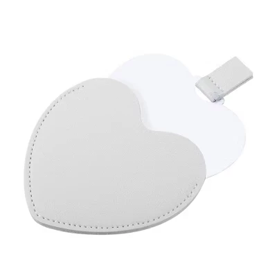 Компактное зеркало Unique Bargains сердечное, сталь, серое