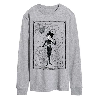 Мужская облегающая футболка с длинным рукавом и графическим рисунком athletic heather