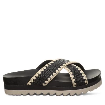 Женские сандалии Carina Black от BEARPAW черного цвета