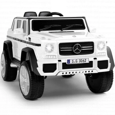 Детская электромашина Costway Mercedes-Benz 12 В, белая