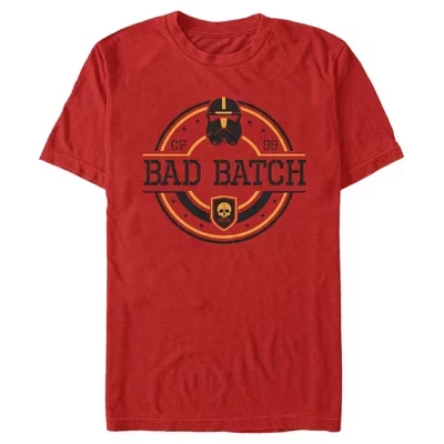 Мужская футболка с логотипом Bad Batch Circle, красная
