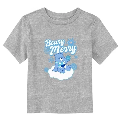 Рождественский сердитый мишка Beary Merry Snowflake в футболке athletic heather