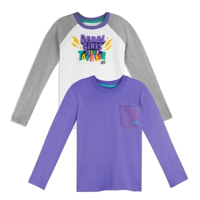 Футболка из органического хлопка с длинным рукавом Rebel Girls x 2pk Fair Trade, комплект rebel girls stand together